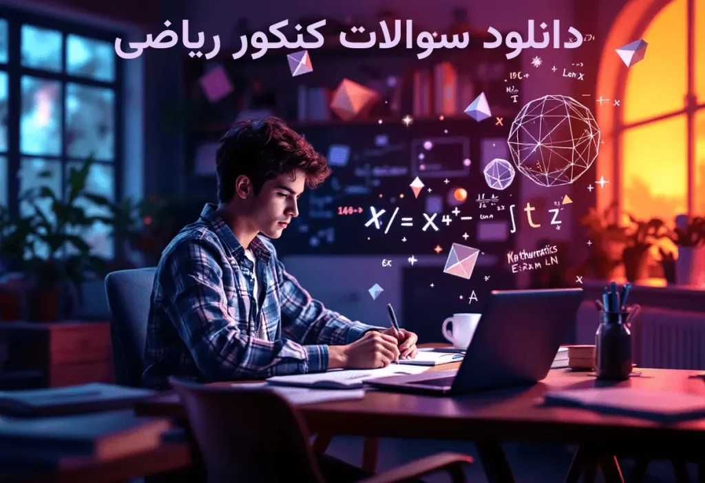 دانلود سوالات کنکور ریاضی 1404 + 10 سال اخیر با پاسخنامه